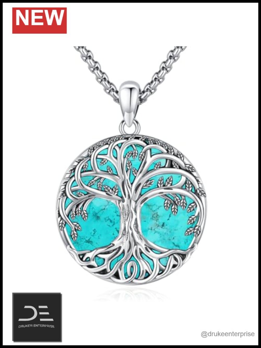Tree of Life Necklace S925 Silver Pendant Gift Women Jewelry